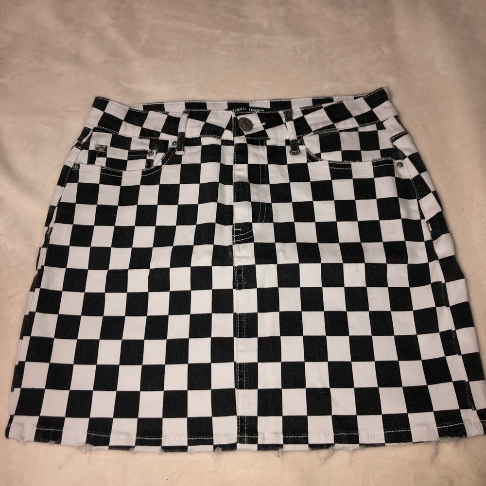 Tillys Skirts | Almost Famous Checkered Skirt
